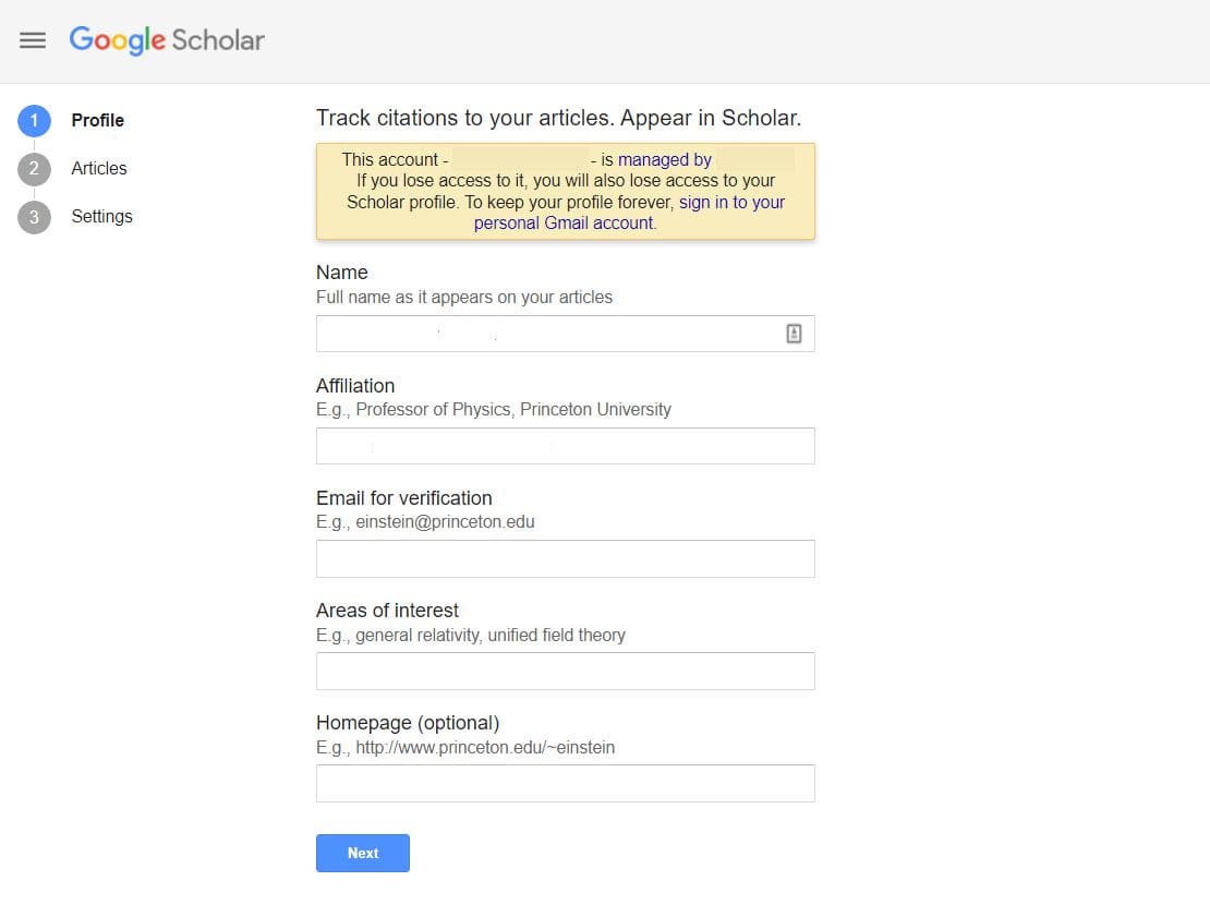 how to upload thesis on google scholar